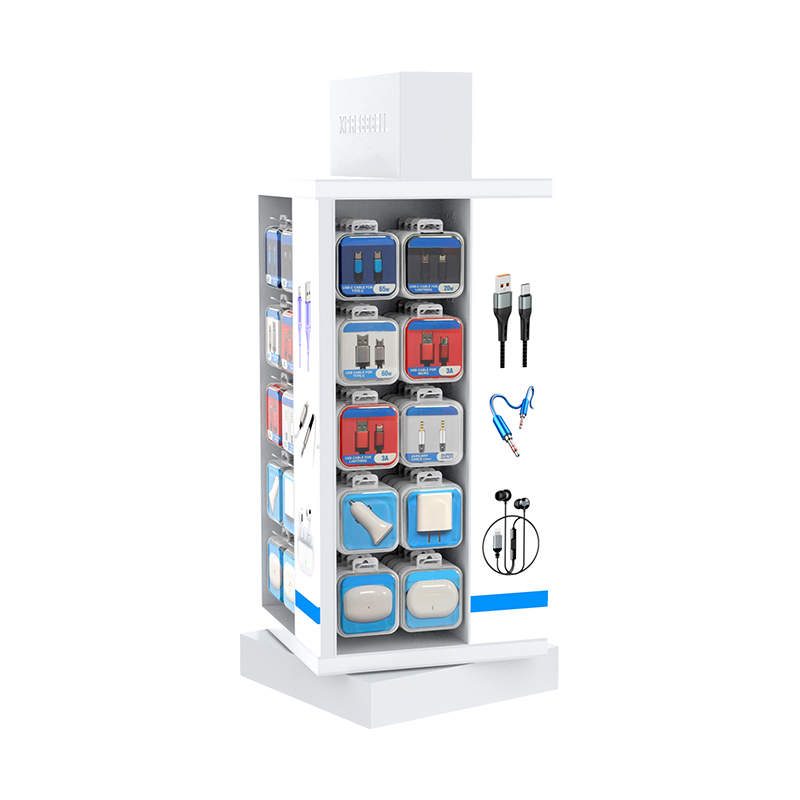 Acrylic Upright Cabinet Display Stand for Mobile Accessories